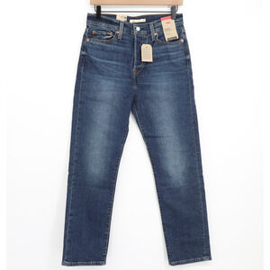 Levi's Women's Wedgie Straight Fit High Rise Indigo Blue Sz 29 NEW